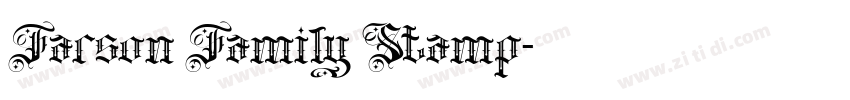 Farson Family Stamp字体转换